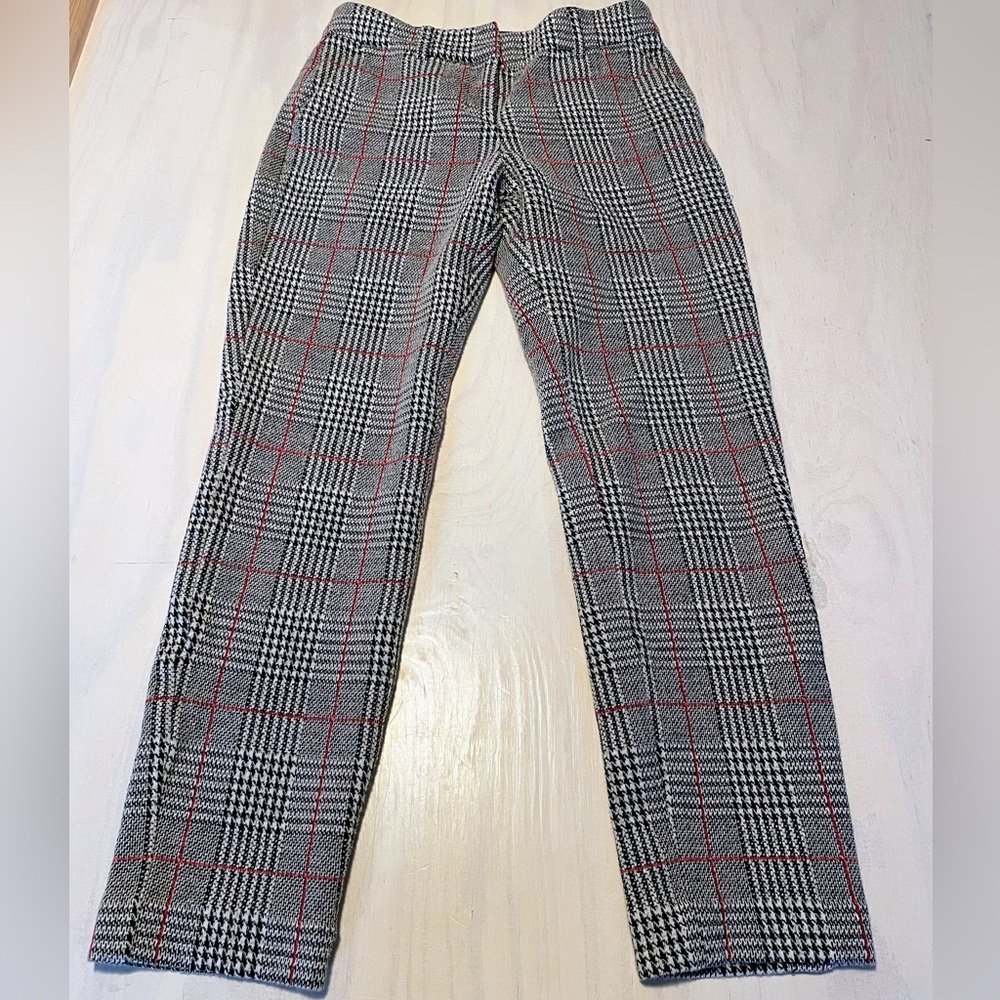 Express Columnist Ankle Plaid Pants Size 00R